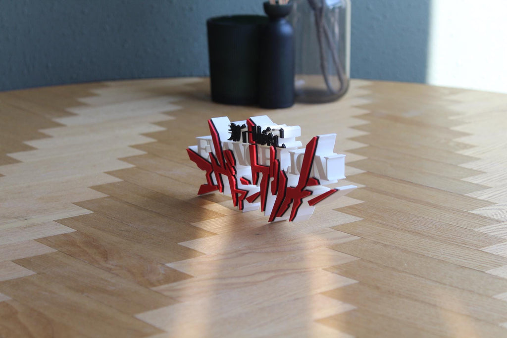 Neon Genesis Evangelion Logo | EVA Unit-01 | Shinji Ikari | Rei Ayanami | Anime | Manga | 3D Druck Figur