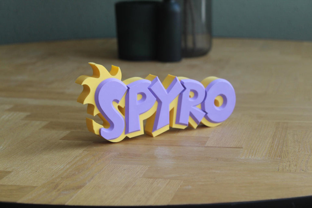 Spyro the Dragon Logo | Spyro | Videospiel | Playstation | Fantasy | 3D Druck Logo