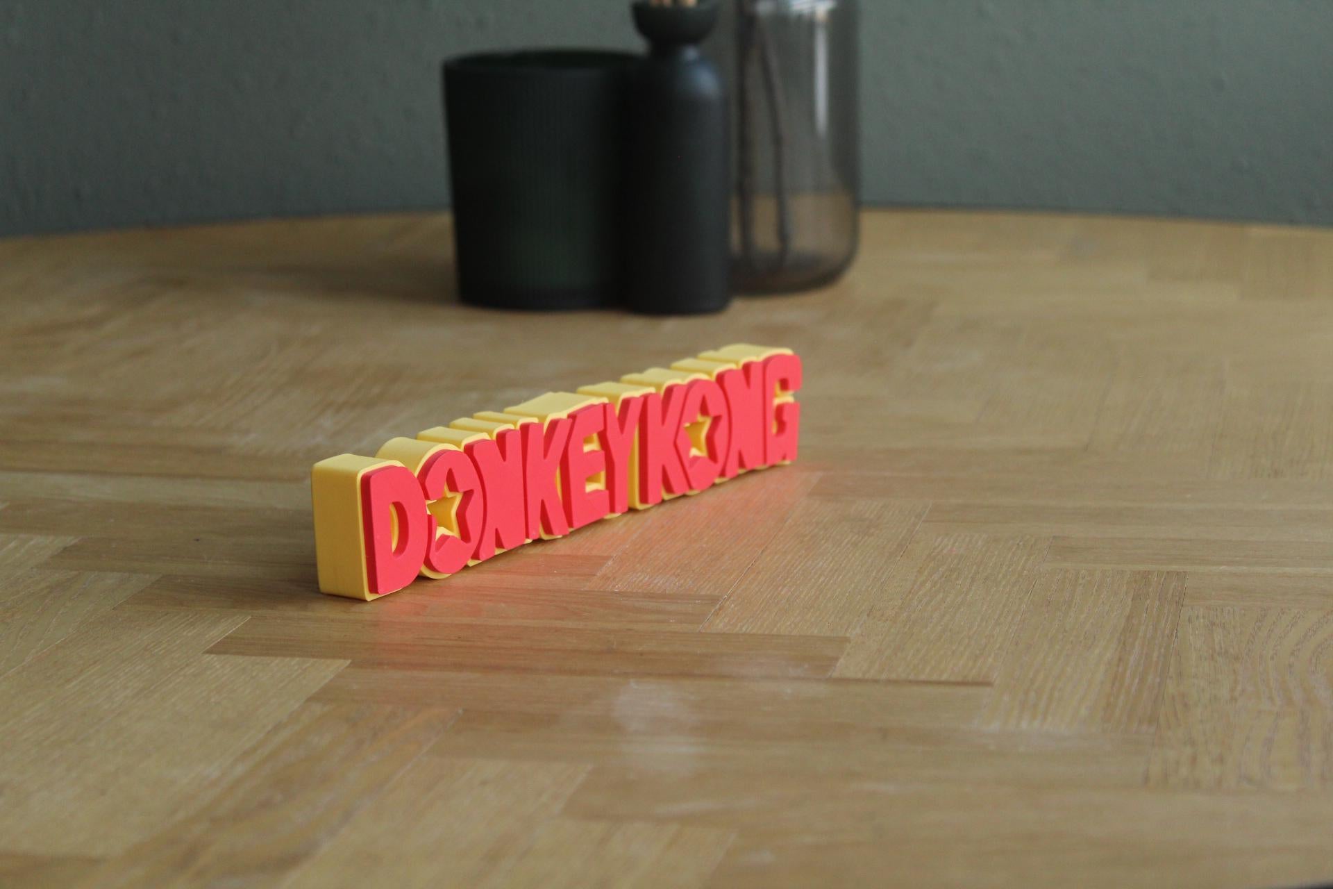 Donkey Kong Logo | Donkey Kong | Nintendo | Retro Videospiel | 3D Druck Logo