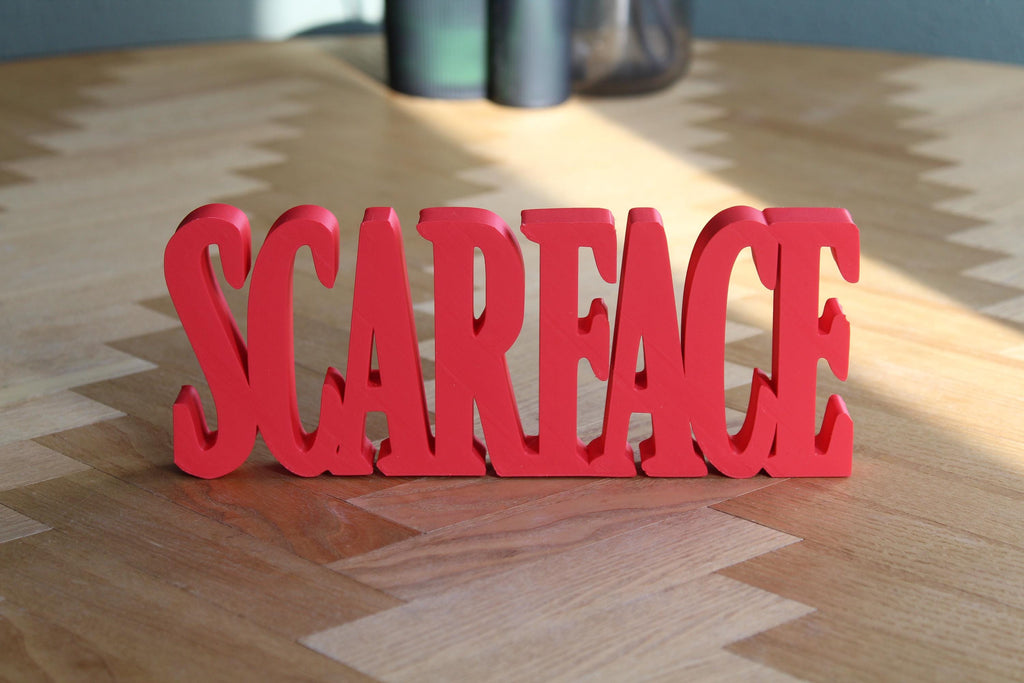 Scarface Logo | Tony Montana | Kultfilm Symbol | Mafia | Klassiker | 3D Druck Figur