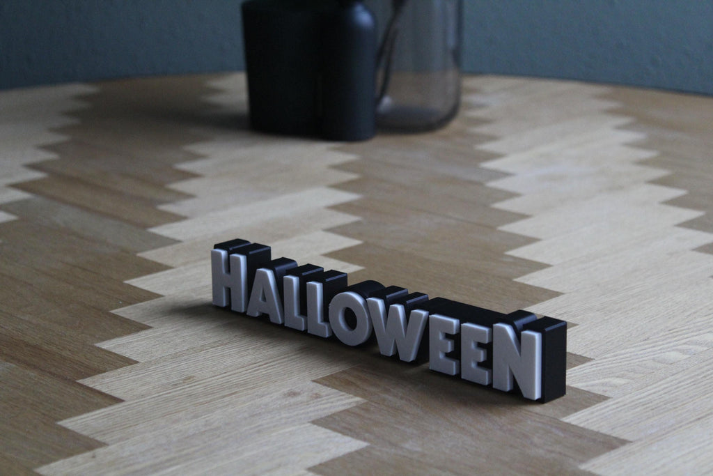 Halloween Logo | 3D-gedruckte Dekoration | Michael Myers | Horror-Fanartikel Figur