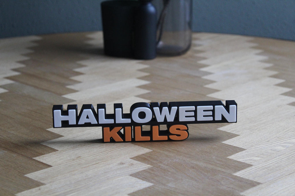 Halloween Kills Logo | 3D-gedruckte Dekoration | Michael Myers | Horror-Fanartikel Figur