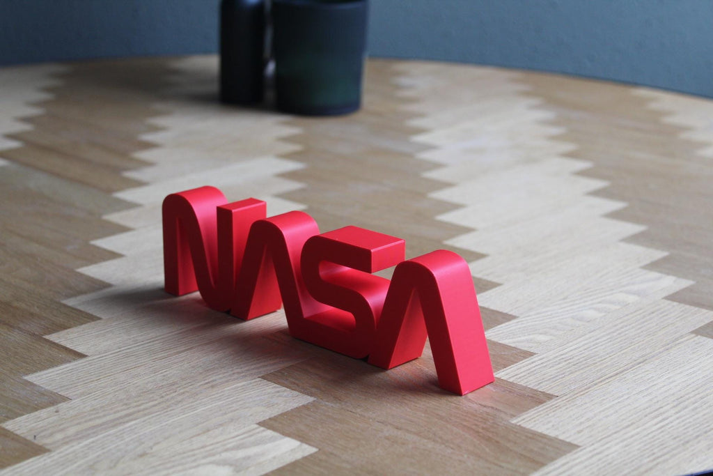 NASA Logo Deko | Raumfahrt Symbol | Astronomie | Weltraum Design | 3D Druck | NASA Geschenk | Schild